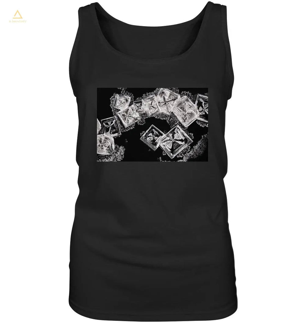 Kochsalz, Mikrokristalle im Dunkelfeld - Ladies Tank-Top wioostore
