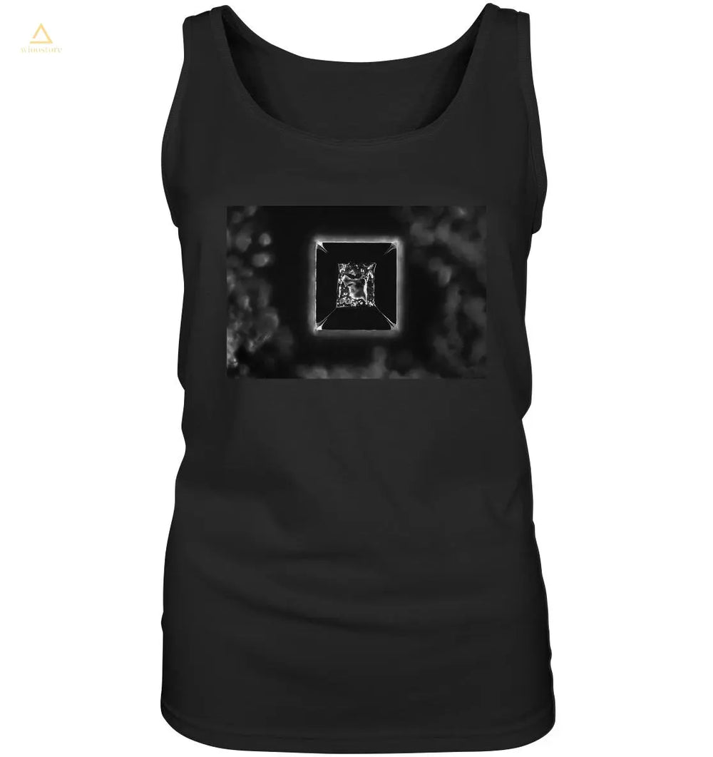 Kochsalz, Mikrokristalle im Dunkelfeld - Ladies Tank-Top wioostore