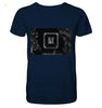 Kochsalz, Mikrokristalle im Dunkelfeld - Mens Organic V-Neck Shirt wioostore