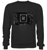 Kochsalz, Mikrokristalle im Dunkelfeld - Premium Sweatshirt wioostore