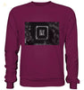 Kochsalz, Mikrokristalle im Dunkelfeld - Premium Sweatshirt wioostore