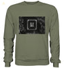 Kochsalz, Mikrokristalle im Dunkelfeld - Premium Sweatshirt wioostore