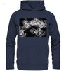 Kochsalz, Mikrokristalle im Dunkelfeld - Premium Unisex Hoodie wioostore.de