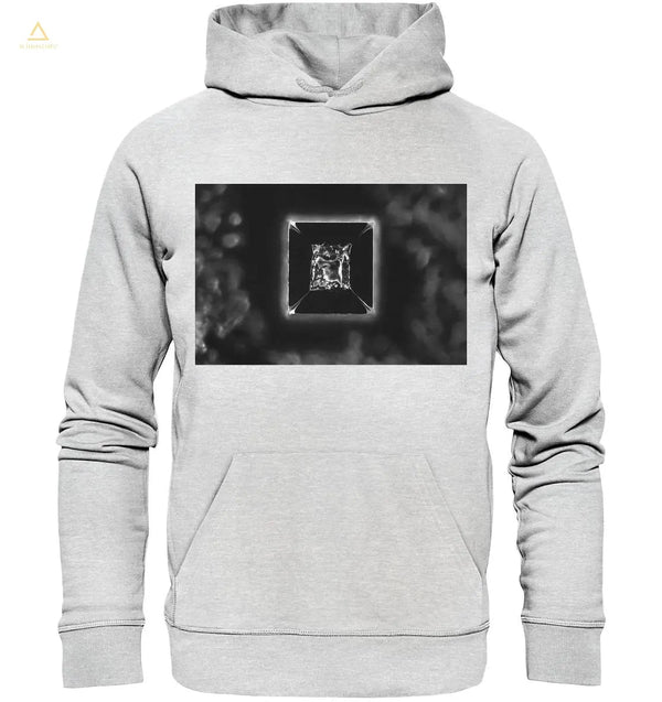 Mikrokristall-Design Premium Hoodie - Kochsalz, Mikrokristalle im Dunkelfeld