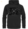Kochsalz, Mikrokristalle im Dunkelfeld - Premium Unisex Hoodie wioostore.de