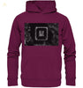 Kochsalz, Mikrokristalle im Dunkelfeld - Premium Unisex Hoodie wioostore.de