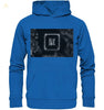 Kochsalz, Mikrokristalle im Dunkelfeld - Premium Unisex Hoodie wioostore.de