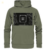 Kochsalz, Mikrokristalle im Dunkelfeld - Premium Unisex Hoodie wioostore.de