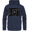 Kochsalz, Mikrokristalle im Dunkelfeld - Premium Unisex Hoodie wioostore.de
