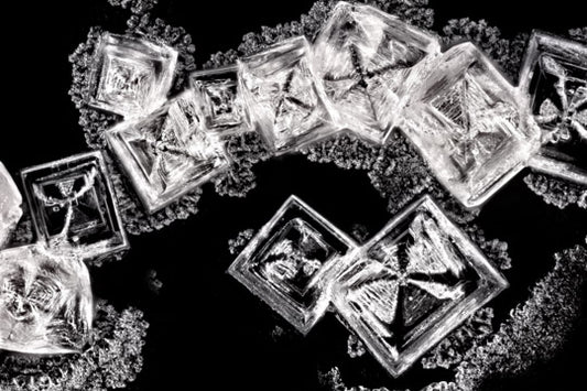 Kochsalz Mikrokristall-Bild – digitale Mikrofotografie zum Download, hochauflösendes Motiv