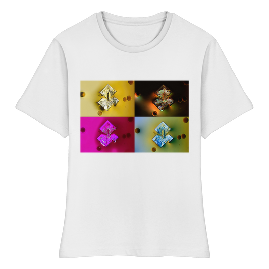 Mikrokristall-Design Shirt Damen - Sojasauce