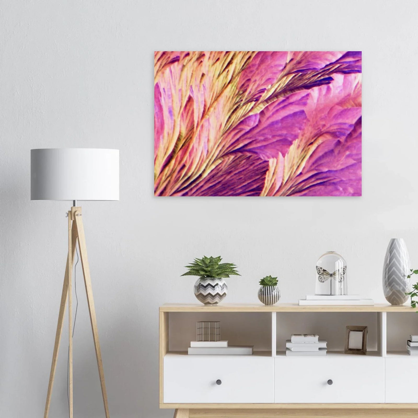 Mikrokristall Wandbils auf Aluminium, wioostore