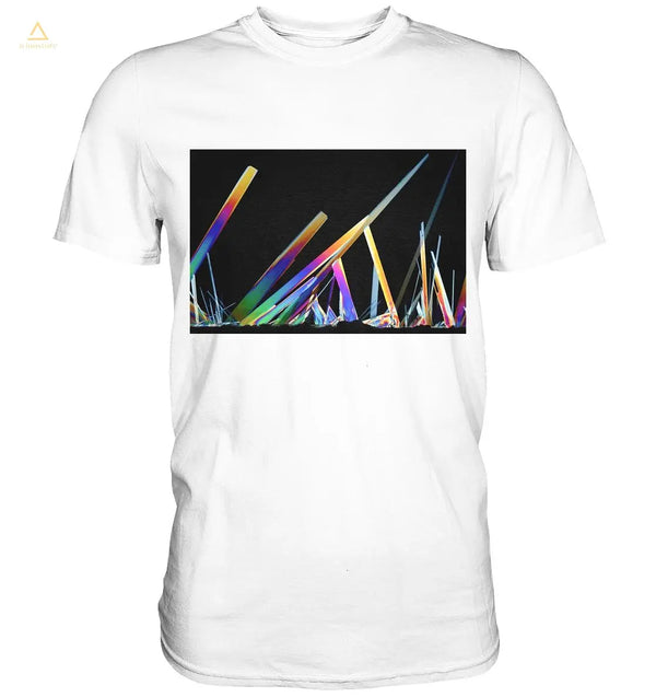 Mikrokristall Design Shirt – Novaminsulfon in echter Mikrofotografie
