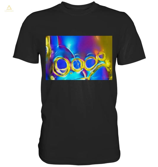 Mikrokristall Design Shirt – Optical Brightener in echter Mikrofotografie - wioostore.de - #unikat#