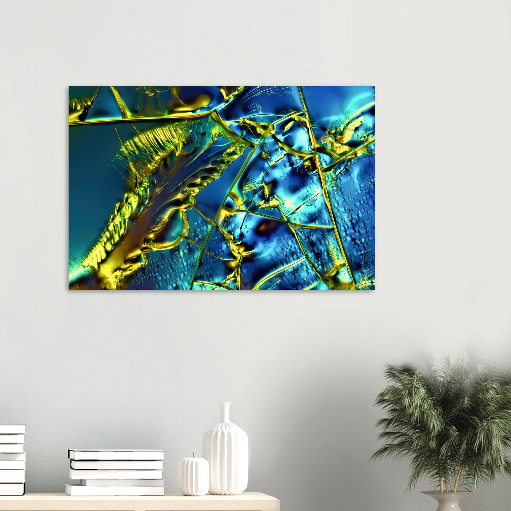 Optical Brightener als Mikrokristall-Wandbild auf Forex – Motiv 2