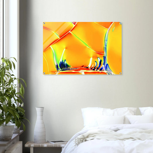 Optical Brightener als Mikrokristall-Wandbild auf Acrylglas – Motiv 2 – Produktansicht 2