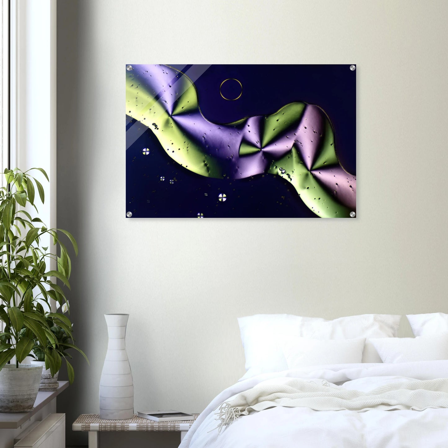 Sorbit als Mikrokristall-Wandbild auf Acrylglas – Produktansicht 3