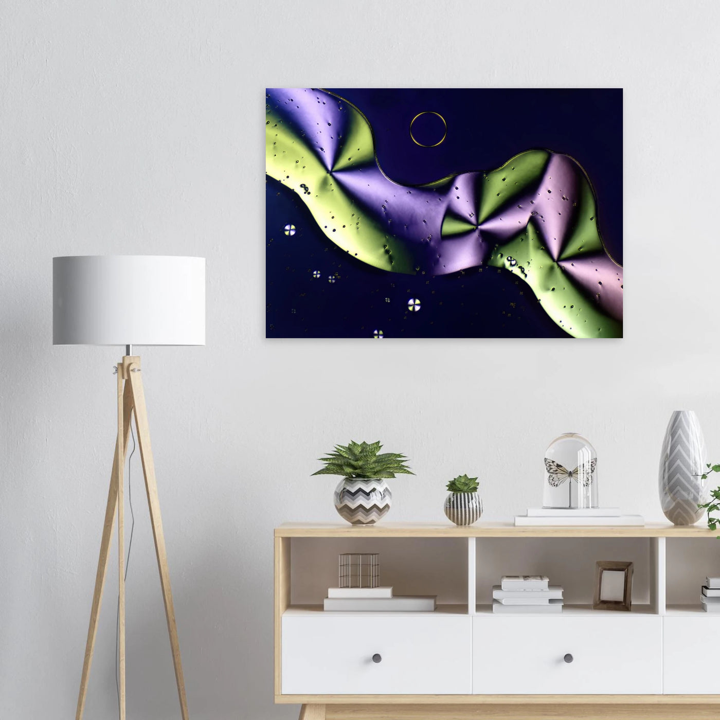 Sorbit als Mikrokristall-Wandbild auf Alu-Dibond