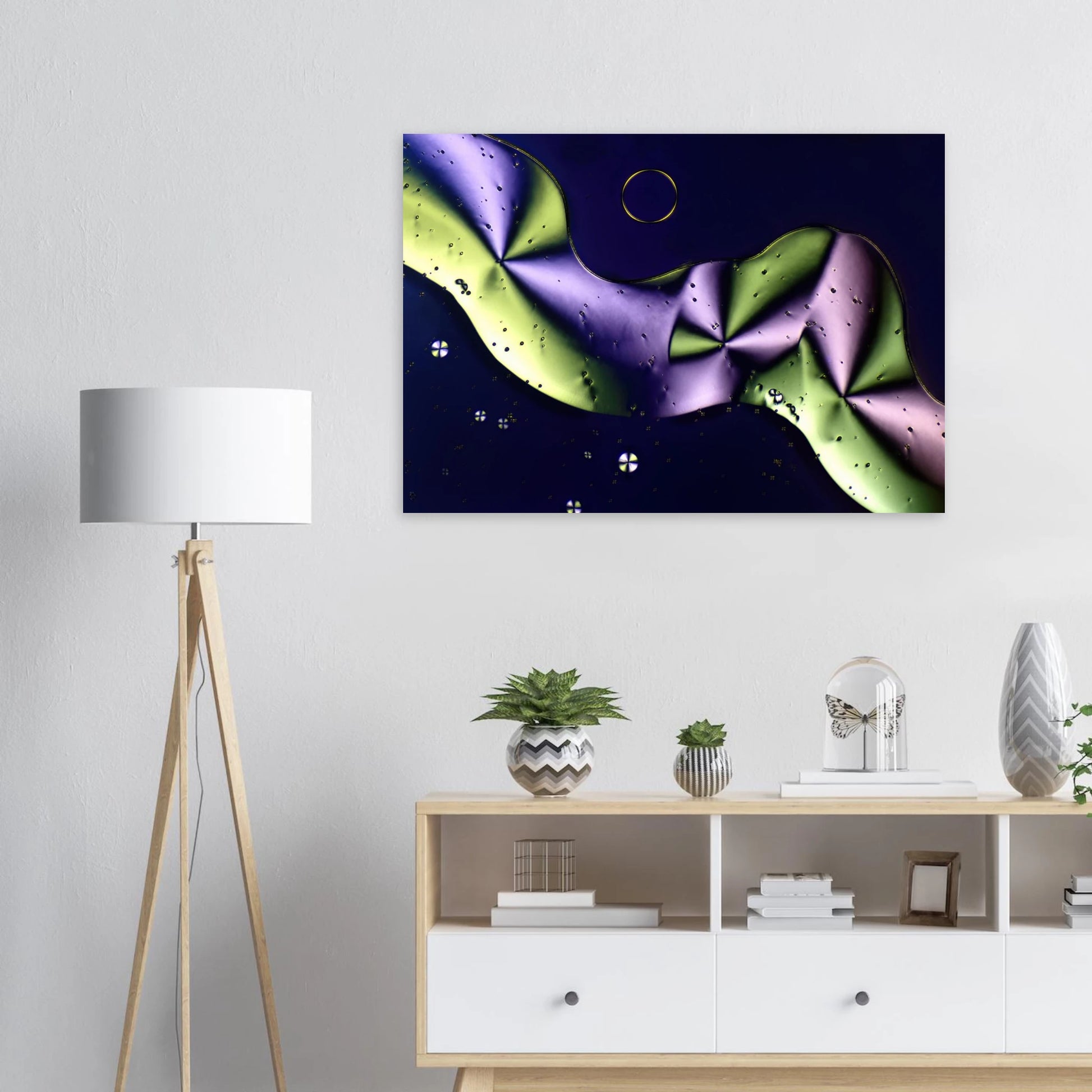 Sorbit als Mikrokristall-Wandbild auf Alu-Dibond