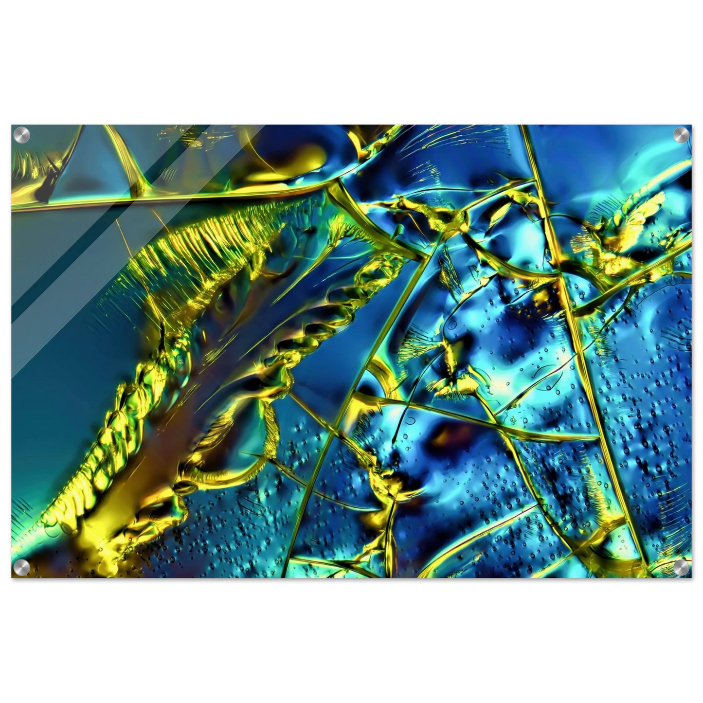 Optical Brightener als Mikrokristall-Wandbild auf Acrylglas – Motiv 1 – Produktansicht 11