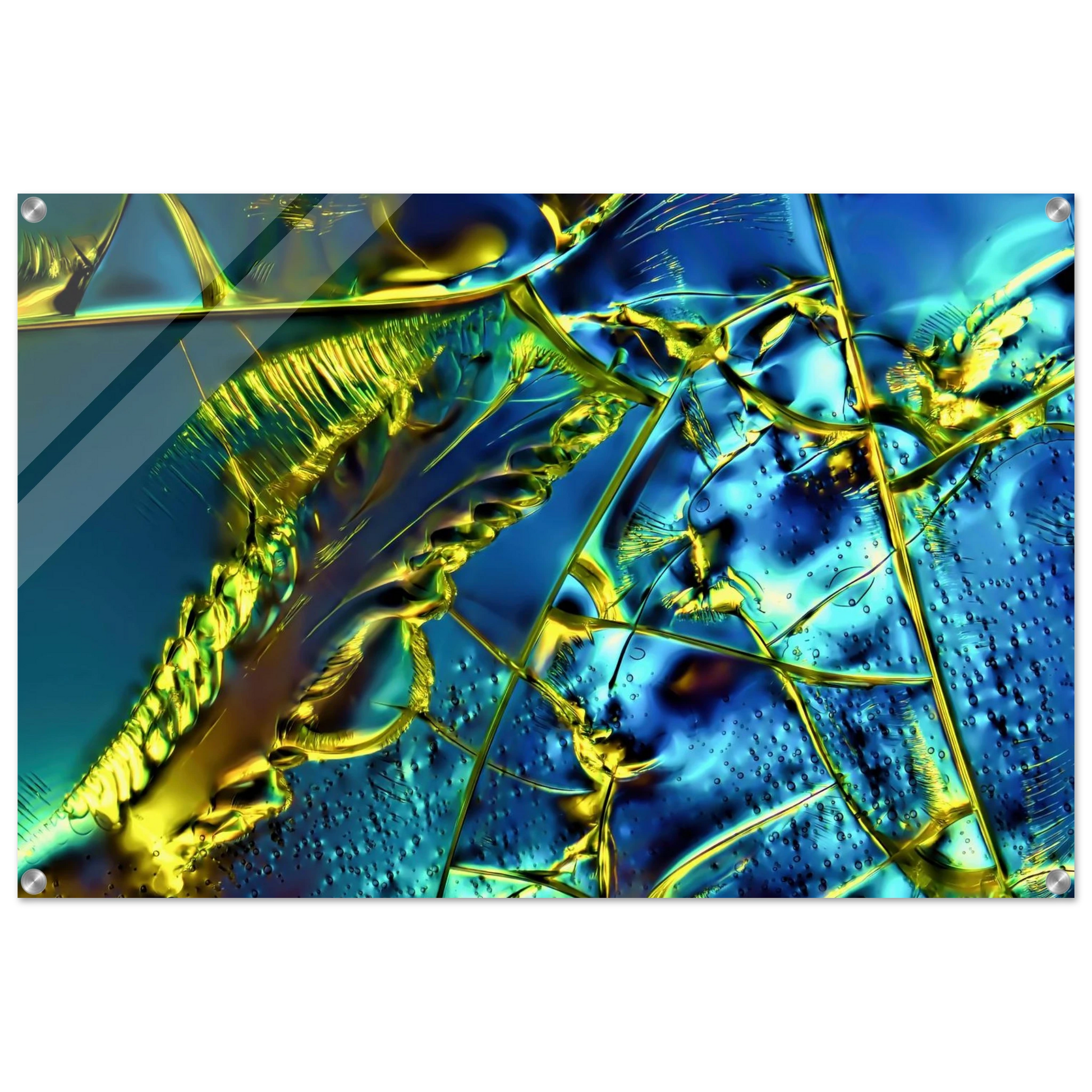 Optical Brightener als Mikrokristall-Wandbild auf Acrylglas – Motiv 1 – Produktansicht 11