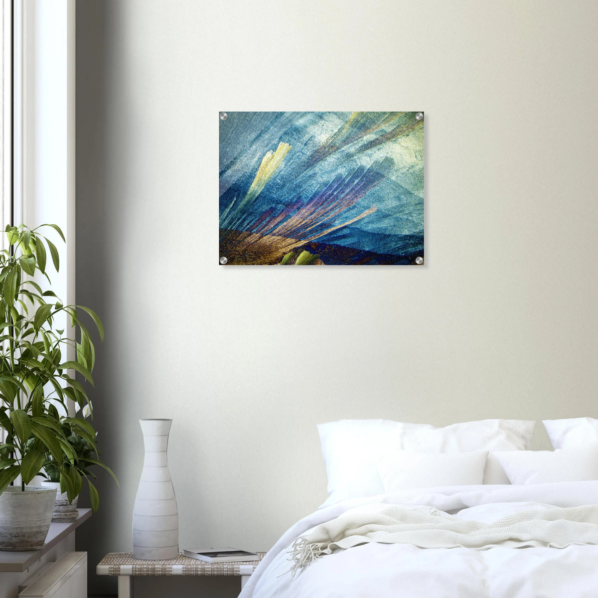 Harnstoff mit Resorcin als Mikrokristall-Wandbild auf Acrylglas – Produktansicht 19