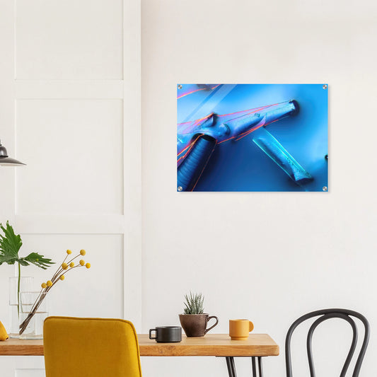 Alaun mit Öl als Mikrokristall-Wandbild auf Acrylglas – Produktansicht 2