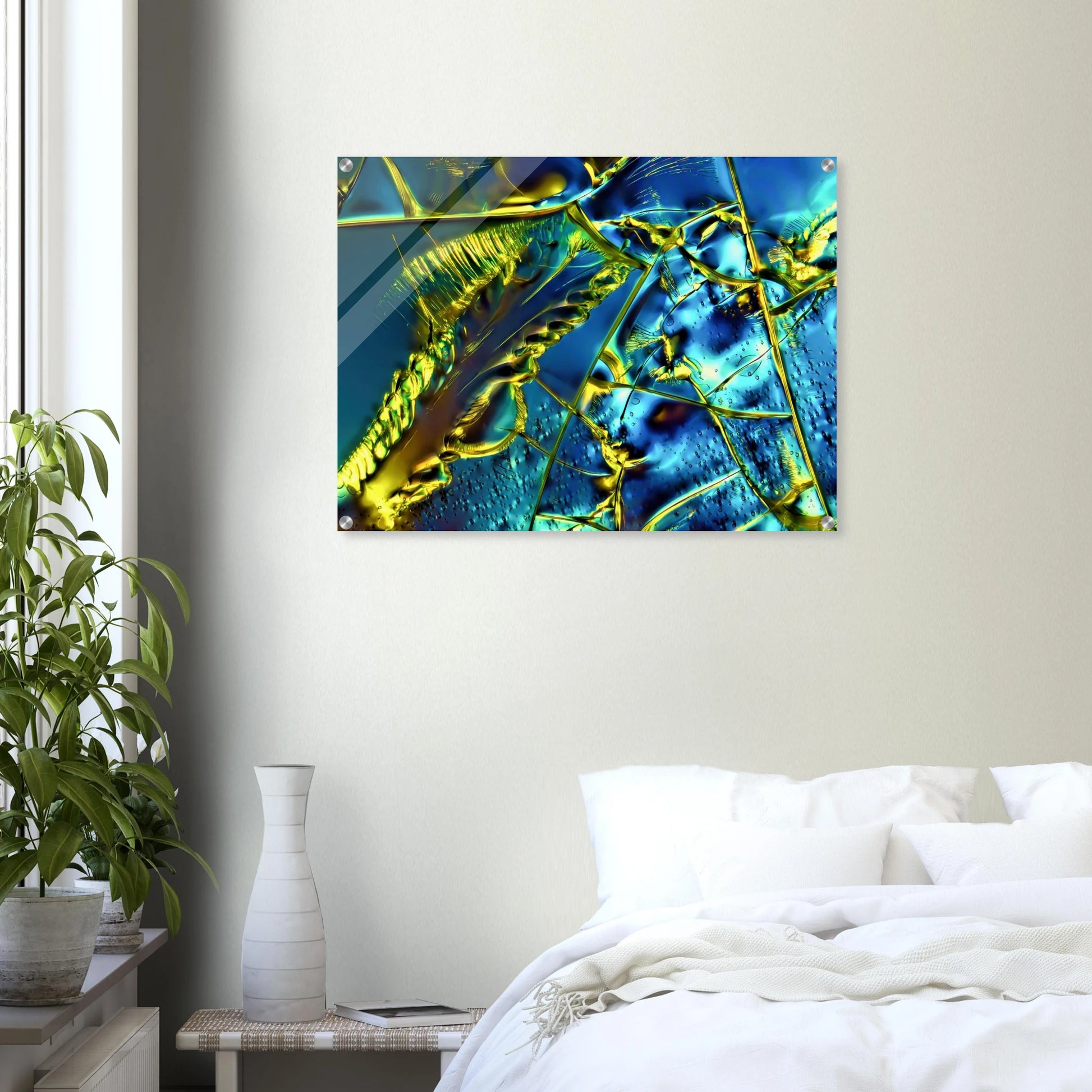 Optical Brightener als Mikrokristall-Wandbild auf Acrylglas – Motiv 1 – Produktansicht 17