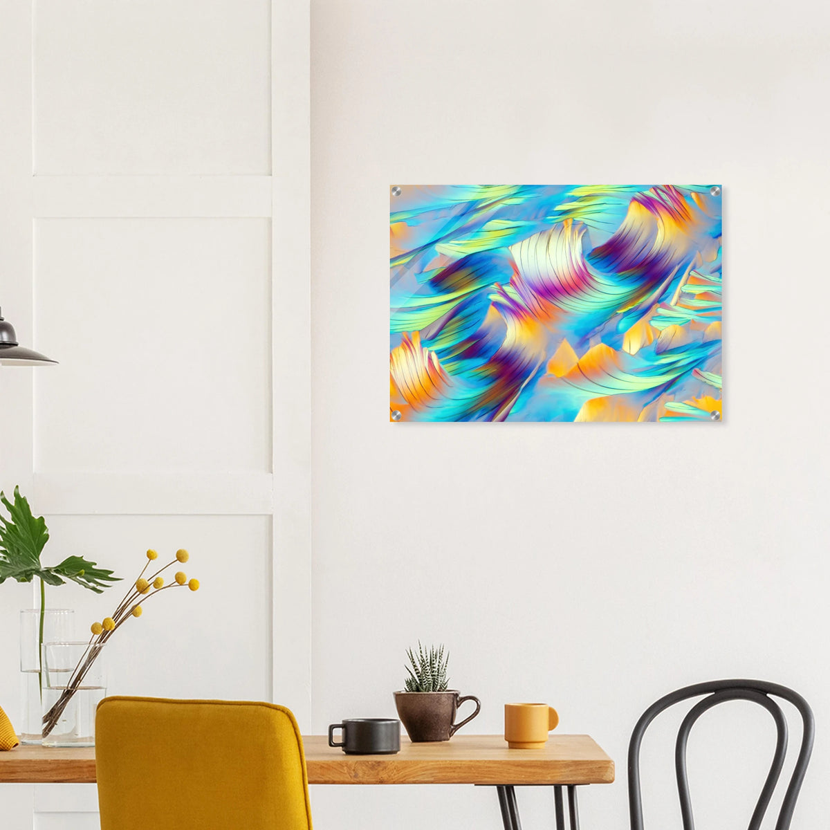 Beta-Alanin und L-Glutamin als Mikrokristall-Wandbild auf Acrylglas – Motiv 1 – Produktansicht 3