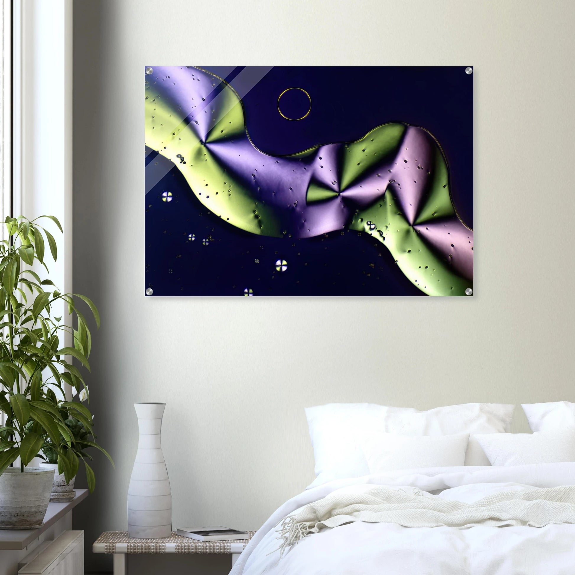 Sorbit als Mikrokristall-Wandbild auf Acrylglas – Produktansicht 7