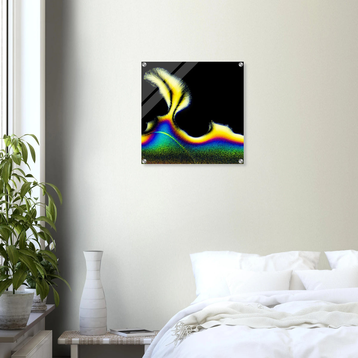 Vitamin C als Mikrokristall-Wandbild auf Acrylglas – Produktansicht 17