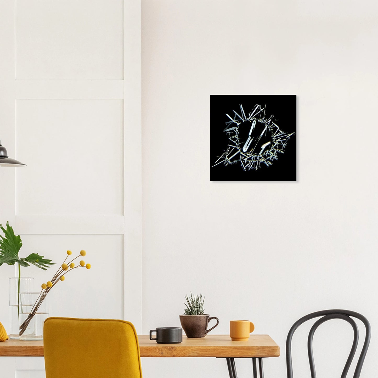 Harnstoff mit Weinsäure als Mikrokristall-Wandbild auf Forex – Produktansicht 4