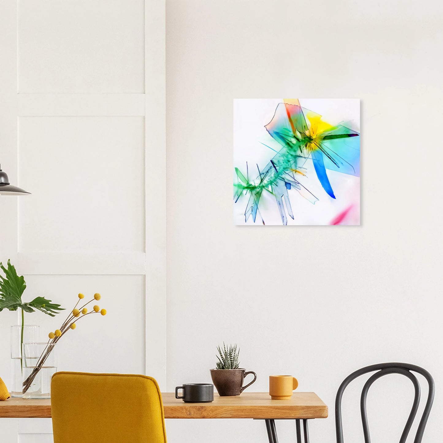 Benzoesäure als Mikrokristall-Wandbild auf Forex – Motiv 1 – Produktansicht 6