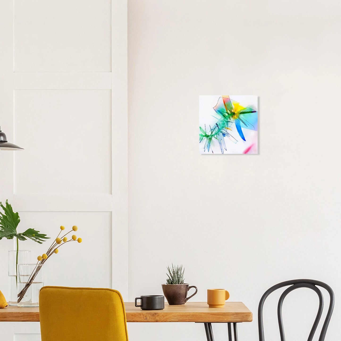 Benzoesäure als Mikrokristall-Wandbild auf Forex – Motiv 1 – Produktansicht 4