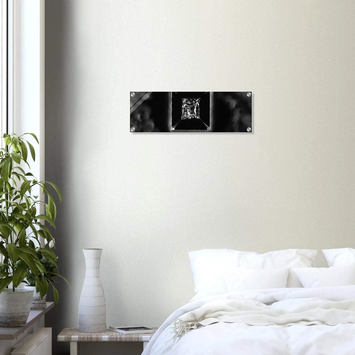 Kochsalz im Dunkelfeld als Mikrokristall-Wandbild auf Acrylglas – Produktansicht 15