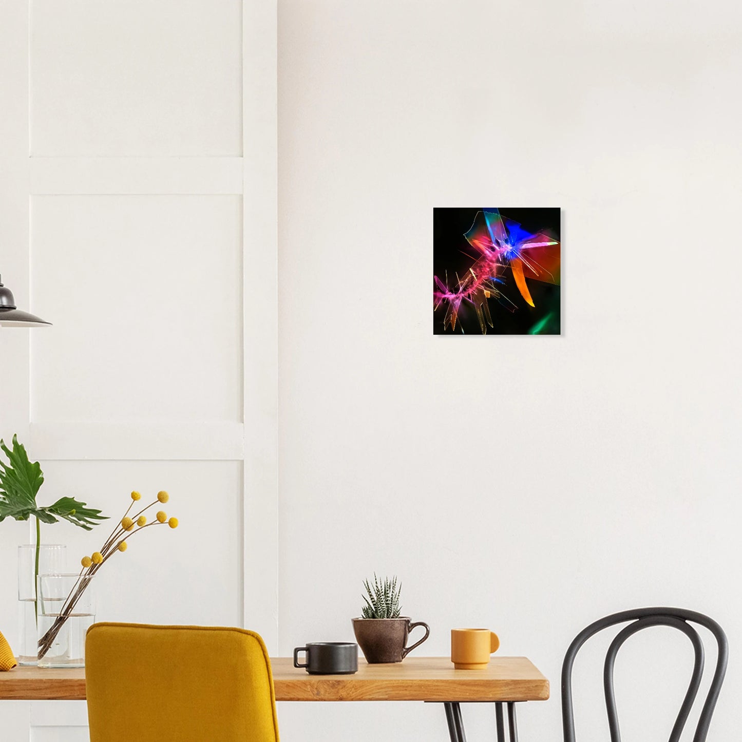 Benzoesäure als Mikrokristall-Wandbild auf Forex – Motiv 2 – Produktansicht 6
