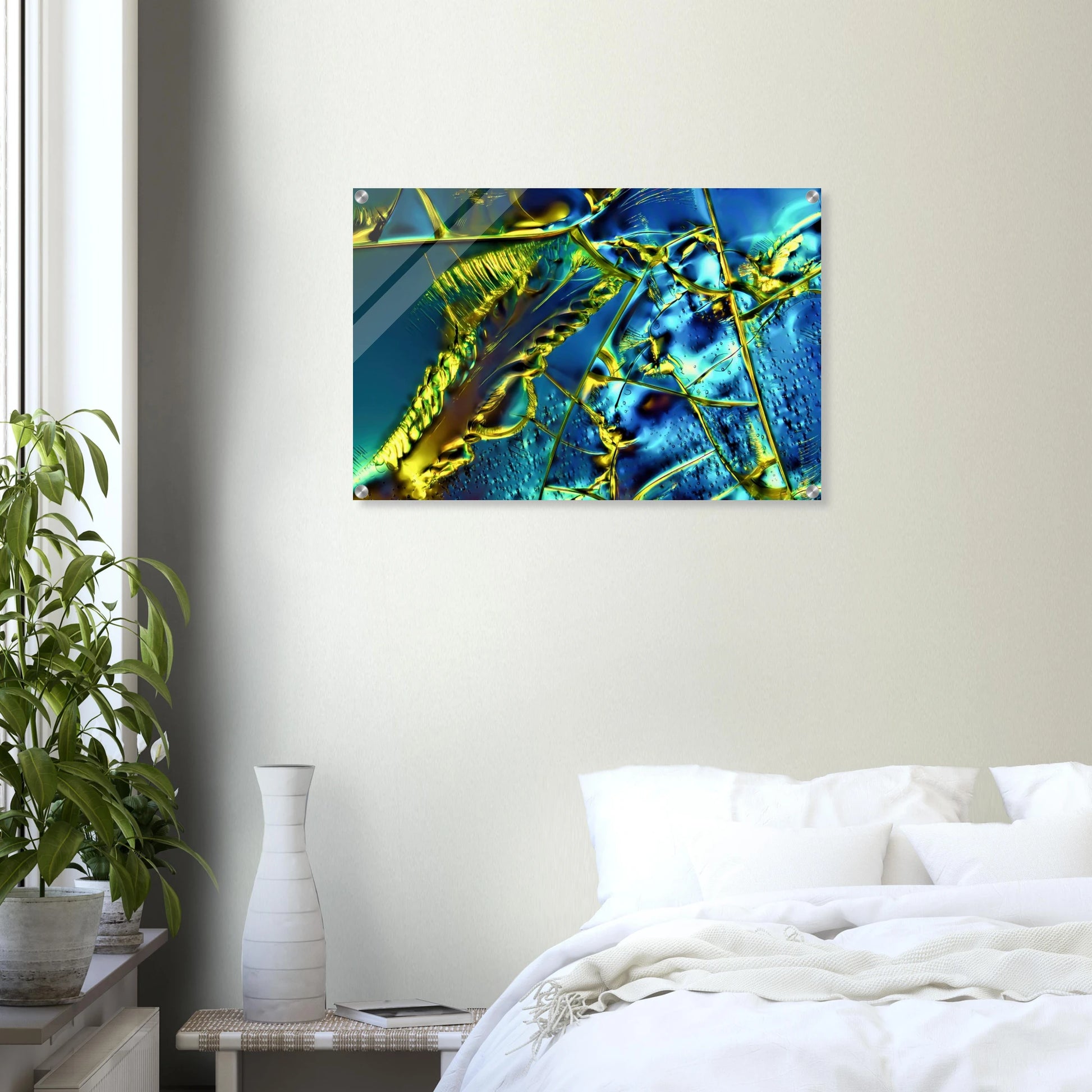 Optical Brightener als Mikrokristall-Wandbild auf Acrylglas – Motiv 1 – Produktansicht 16