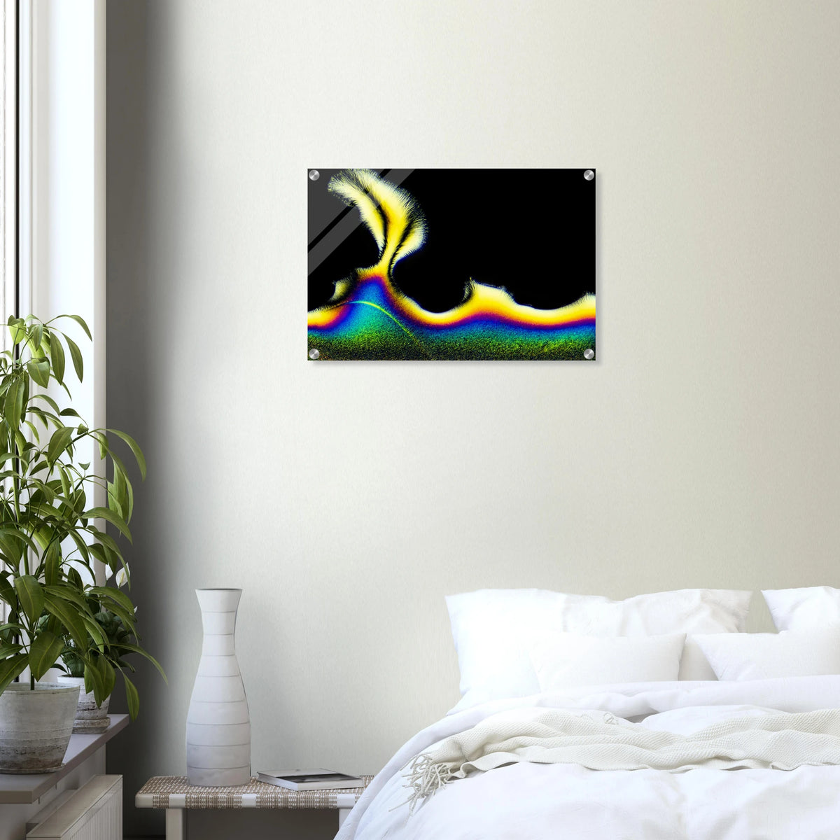 Vitamin C als Mikrokristall-Wandbild auf Acrylglas – Produktansicht 5