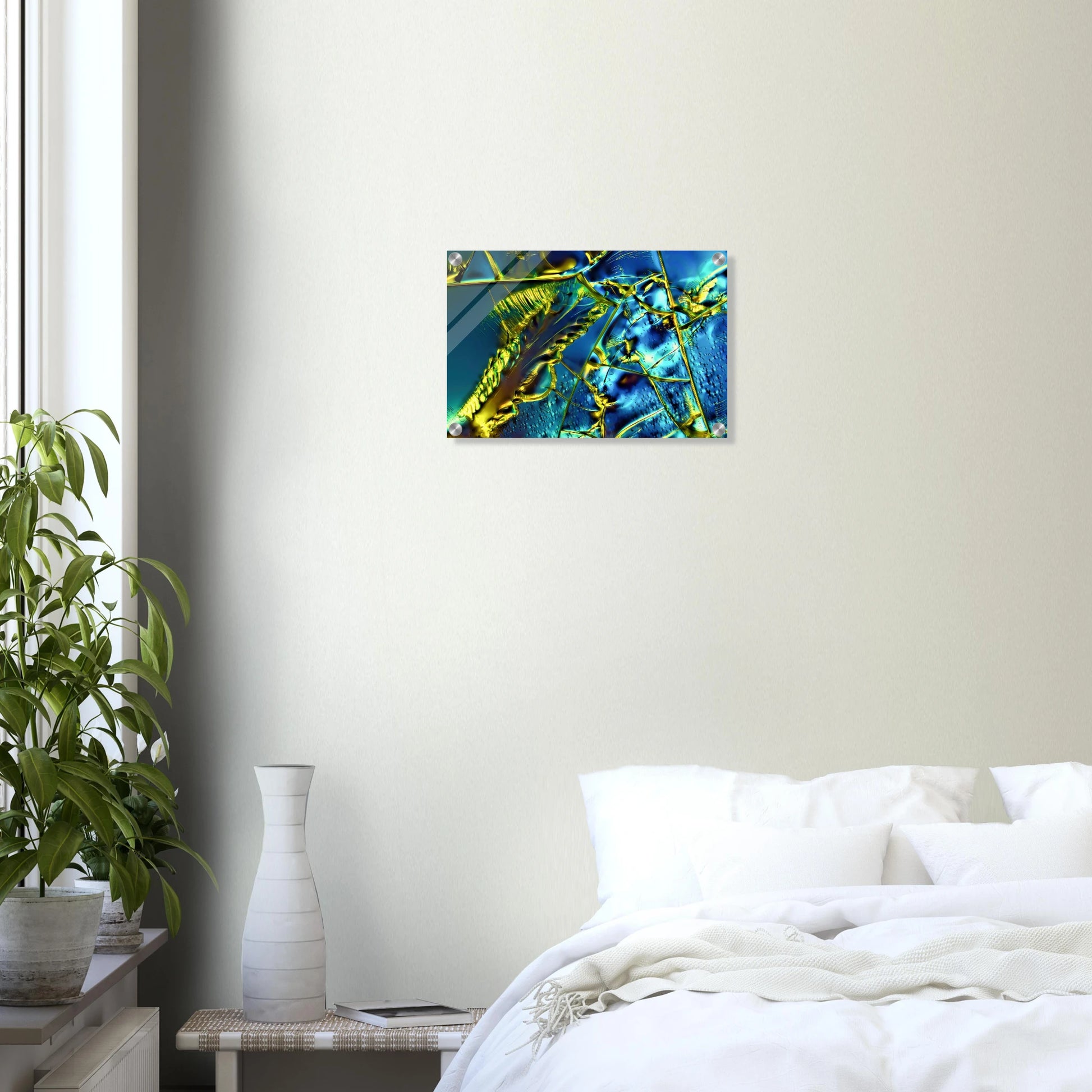 Optical Brightener als Mikrokristall-Wandbild auf Acrylglas – Motiv 1 – Produktansicht 6