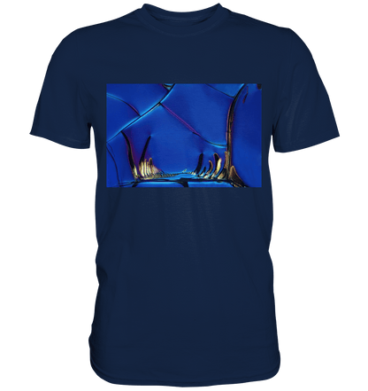 Mikrokristall Design Shirt mit Optical Brightener Design – echte Mikrofotografie