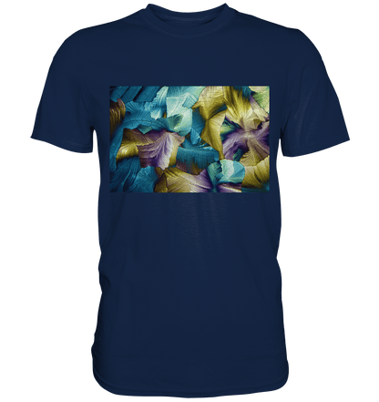 Mikrokristall Design Shirt – Apfelsäure in echter Mikrofotografie