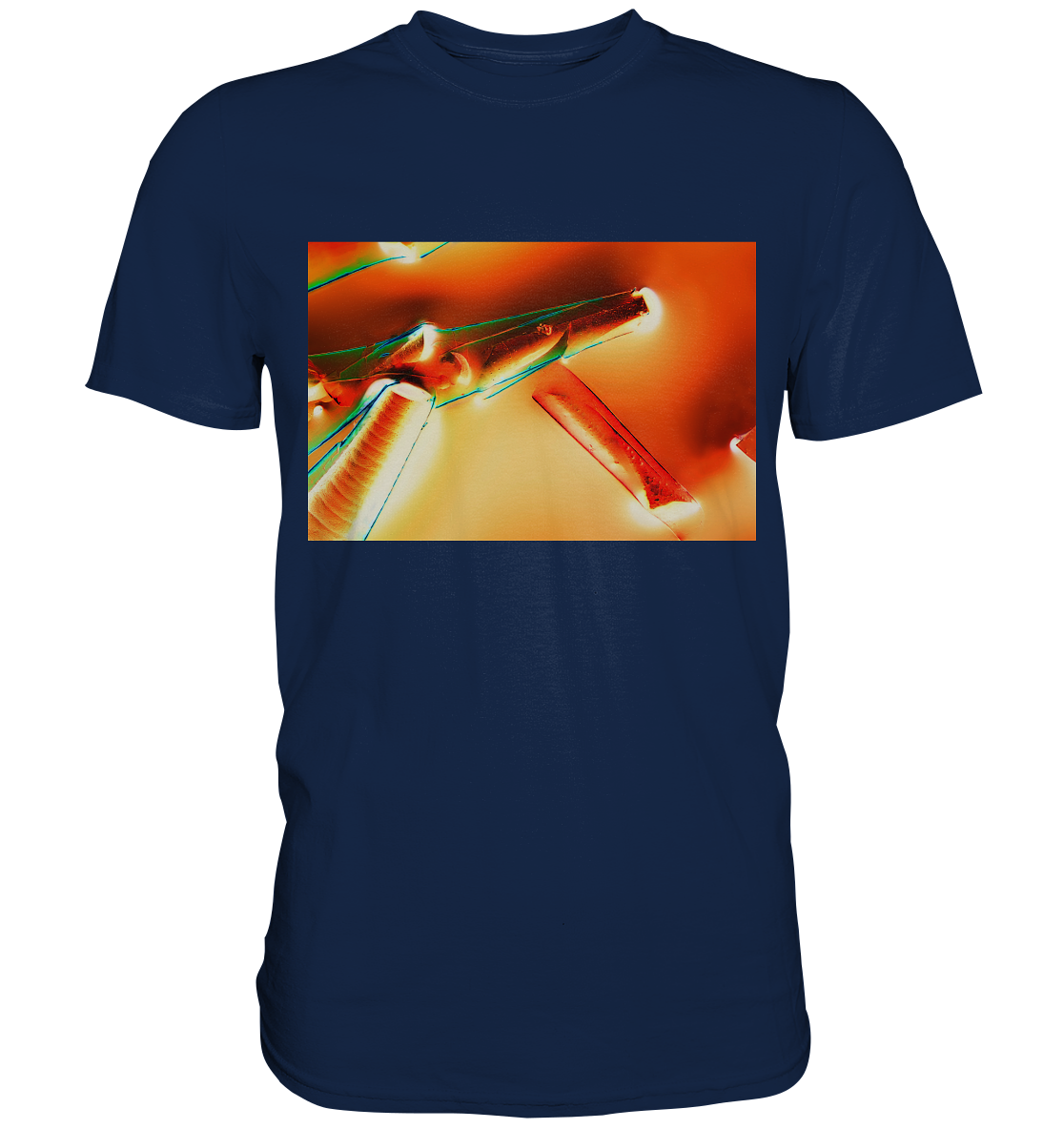 Mikrokristall Design Shirt - Alaun mit Öl Negativ