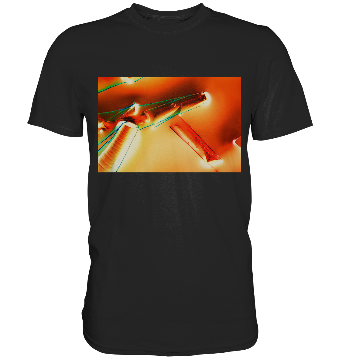 Mikrokristall Design Shirt - Alaun mit Öl Negativ