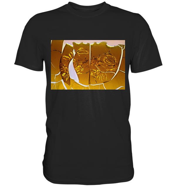 Mikrokristall Design Shirt – Eisencitrat in echter Mikrofotografie