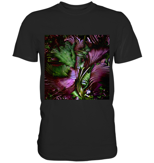 Microcrystal design shirt – Glycine in real microphotography
