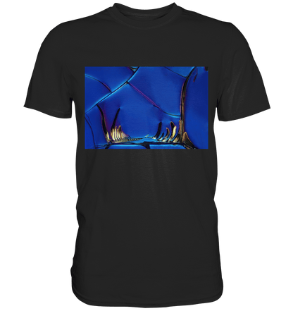 Mikrokristall Design Shirt mit Optical Brightener Design – echte Mikrofotografie