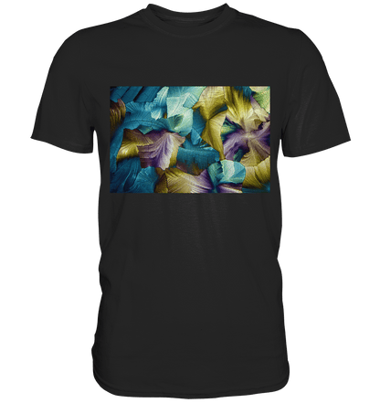 Mikrokristall Design Shirt – Apfelsäure in echter Mikrofotografie