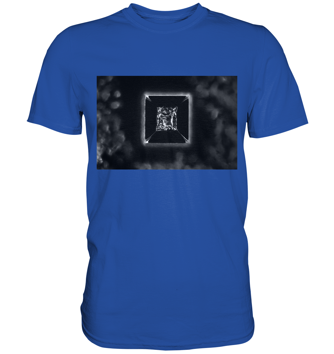 Mikrokristall Design Shirt - Kochsalz, Mikrokristalle im Dunkelfeld