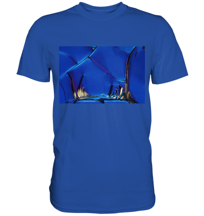 Mikrokristall Design Shirt mit Optical Brightener Design – echte Mikrofotografie