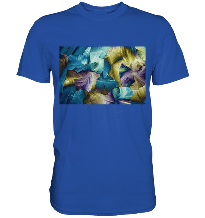 Mikrokristall Design Shirt – Apfelsäure in echter Mikrofotografie